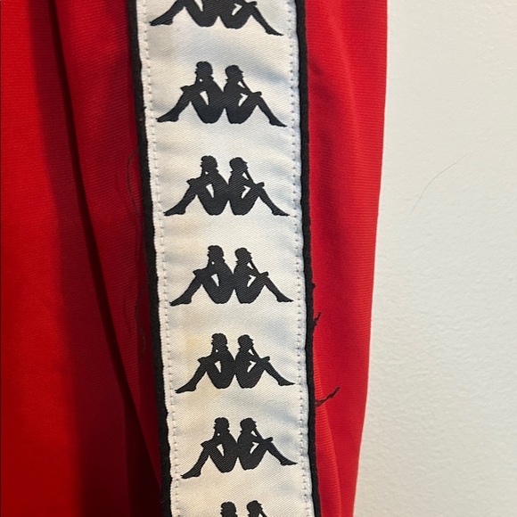Kappa Red Joggers with Logo Side Tape - Picture 7 of 13